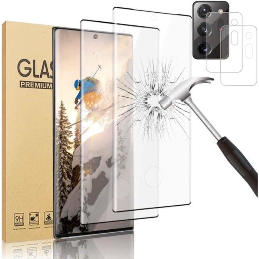 [2+2 Pack] Galaxy Note 20 Ultra Screen Protector, 9H Tempered Glass Scratch Resi